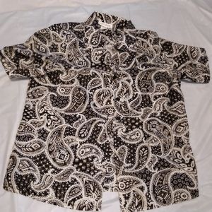 Vintage Judy Bond Short Sleeve Blouse size